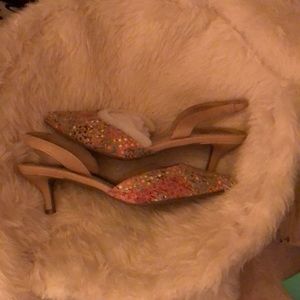 Strappy heels never worn!